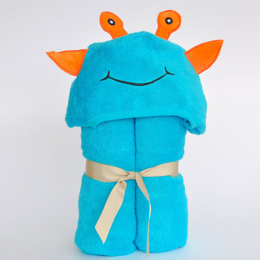 Bamboo Rayon Alien Hooded Turkish Towel:Little Kid