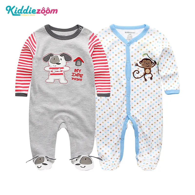 Baby Clothing Set – Full Sleeve Cotton Bodysuit for Newborns (0-12M).