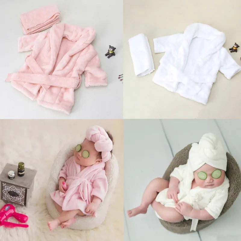 Newborn Bathrobe Photography Set