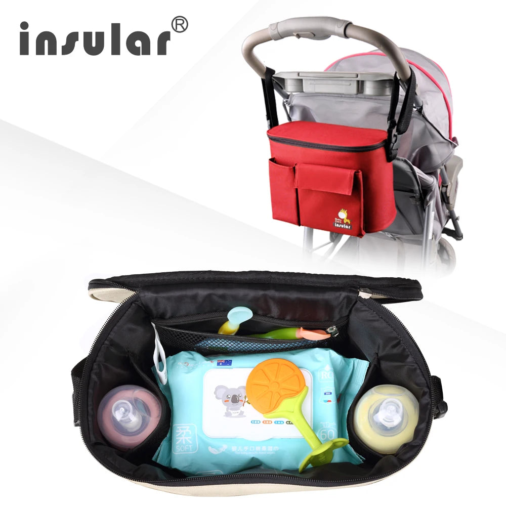 Insular Waterproof Insulated Diaper Bag – Stroller-Friendly.