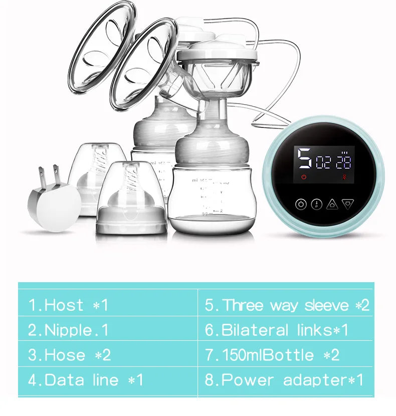 1000mAh Electric Breast Pump - Portable & Rechargeable