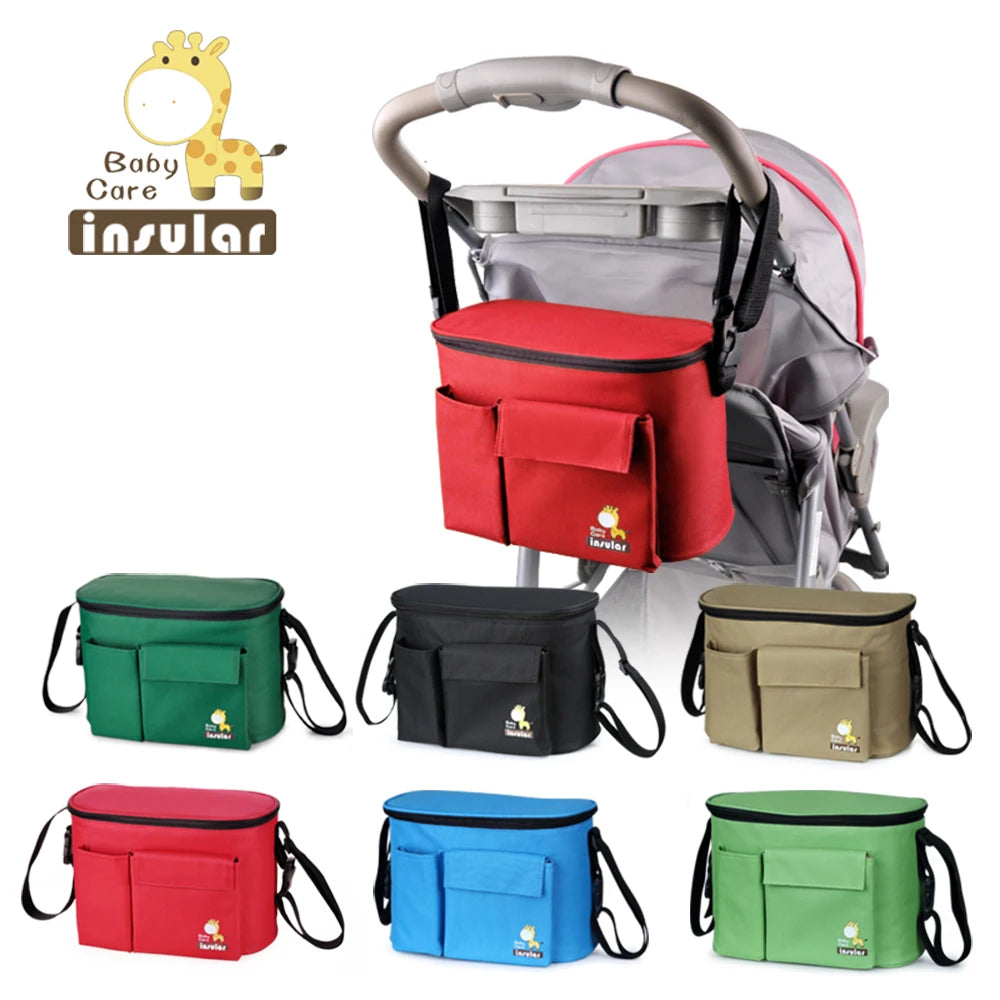 Insular Waterproof Insulated Diaper Bag – Stroller-Friendly.