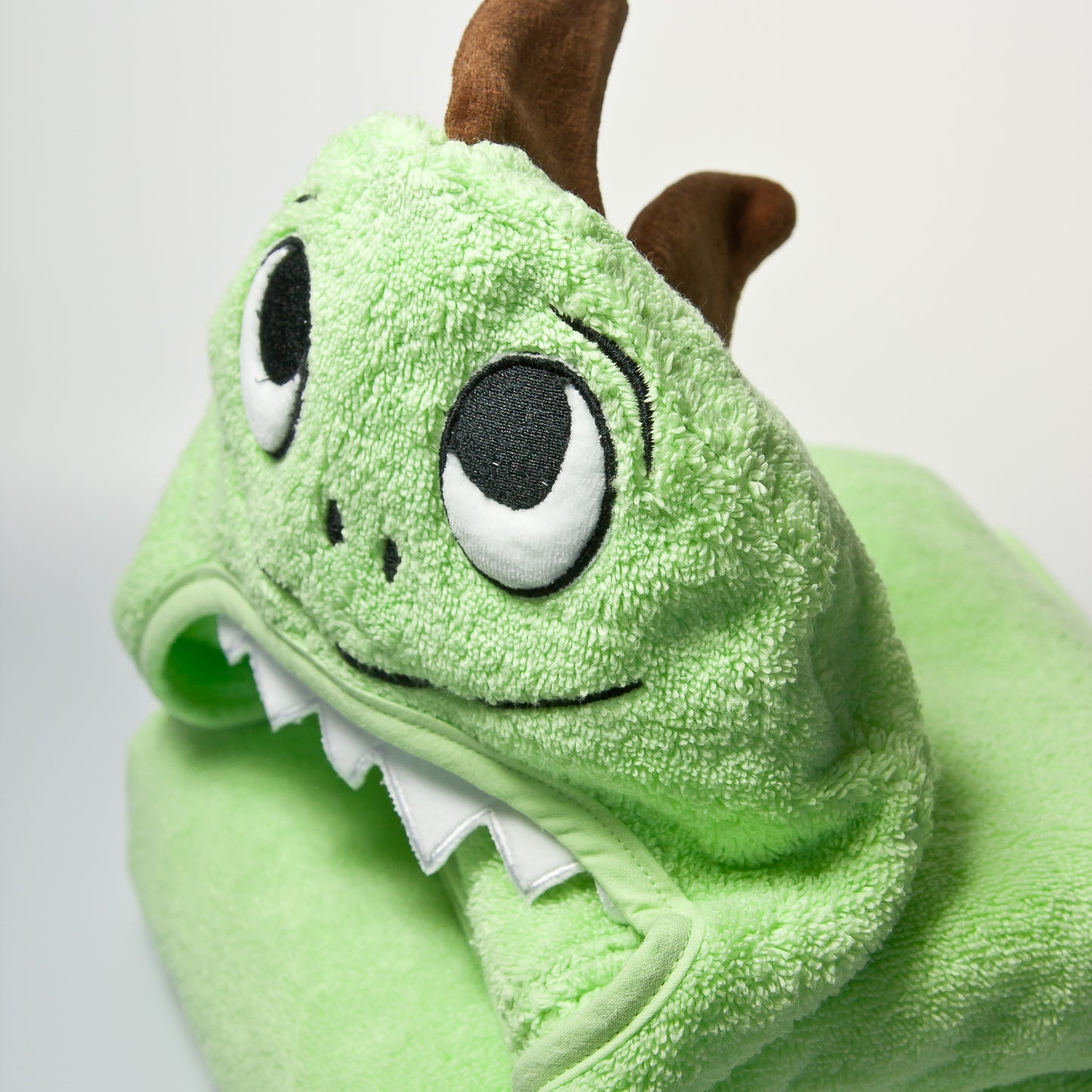 Dino Hooded Cotton Turkish Towel: Baby